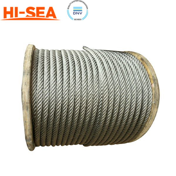 6V×18 Galvanized Class Shaped Strand Steel Wire Rope   